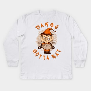 DAWGS GOTTA EAT Kids Long Sleeve T-Shirt